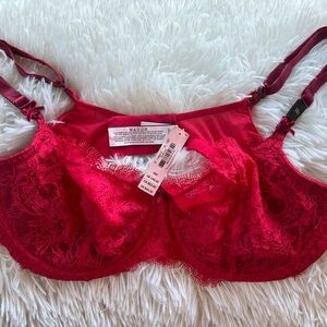 Victoria's Secret Red Lace Bra
